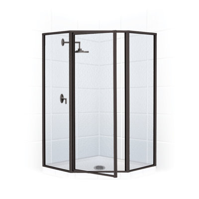 Porte de douche à charnière 58 po x 70 po néo-angle series Legend