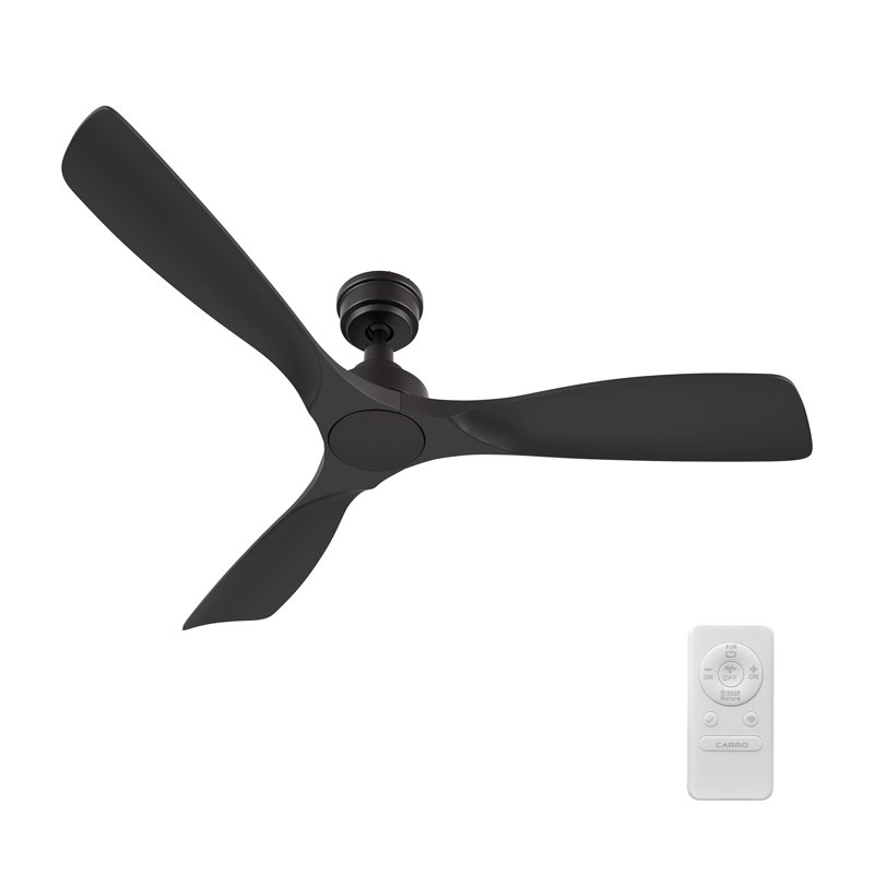 52" ABS 3-Blade Smart Ceiling Fan with Remote