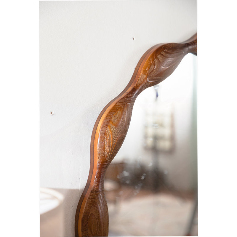 Miroir rond en bois naturel 32,28 /