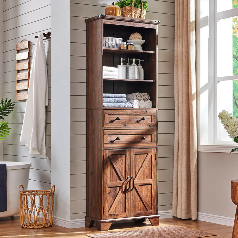 Armoire de rangement 72 po, Brun