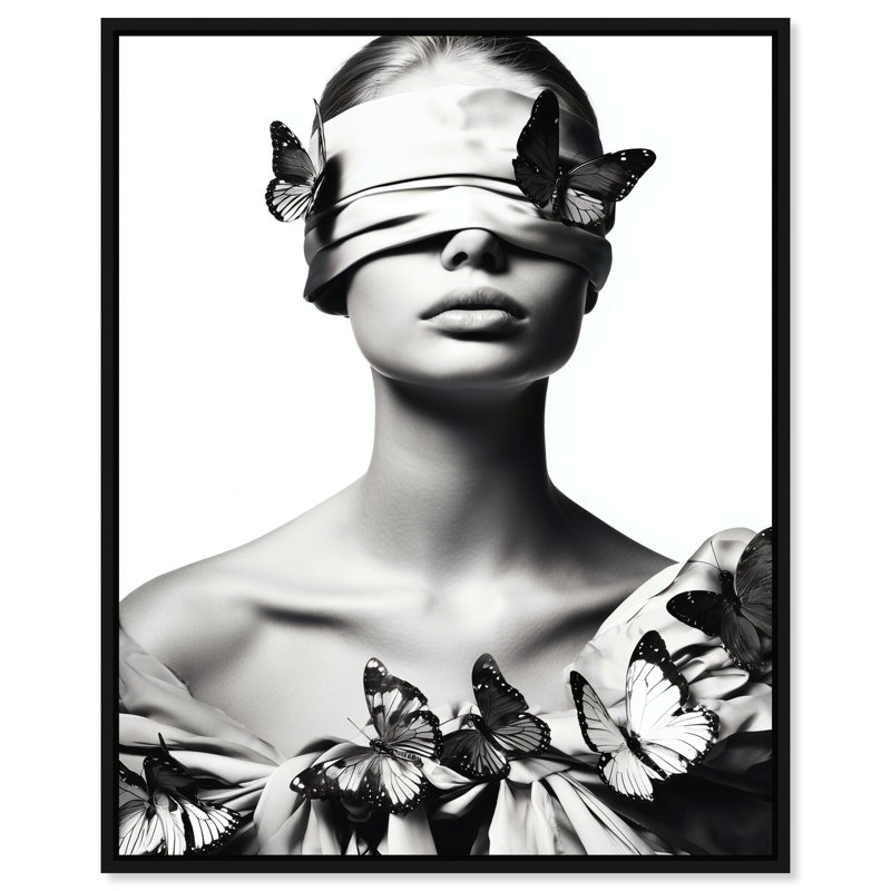 Silent Visionary II Print by Oliver Gal, 24"H x 30"W, Black Floater Frame