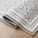 Isla Machine Woven Synthetic Geometric Area Rug In Gray/White