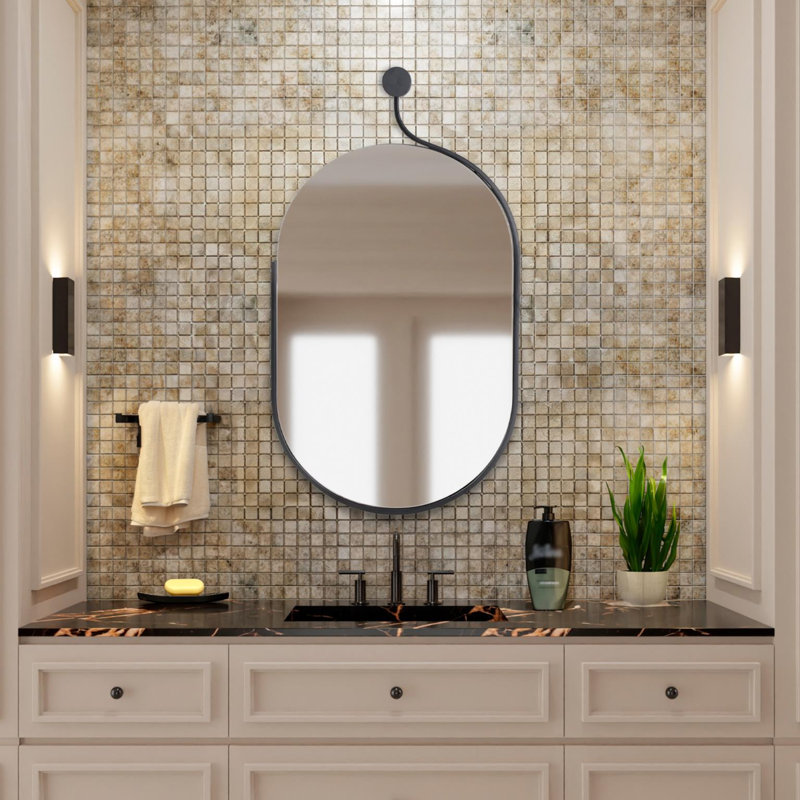 Hudson Rectangular Metal Mirror