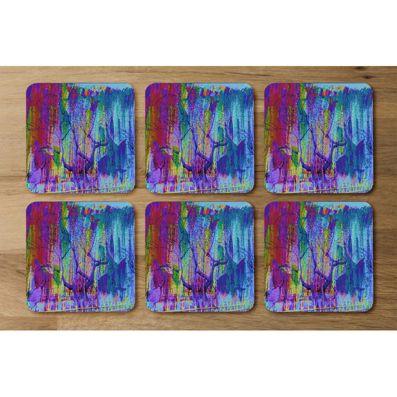 Square 6 Piece Coaster Set