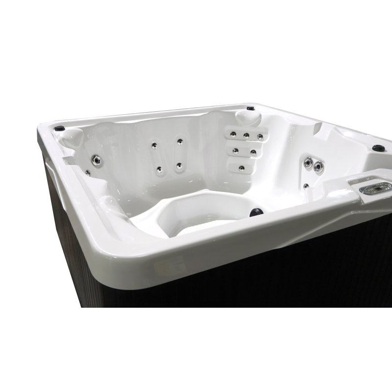 Home And Garden Spas 6 Person 29 Jet Plug And Play Hot Tub in White