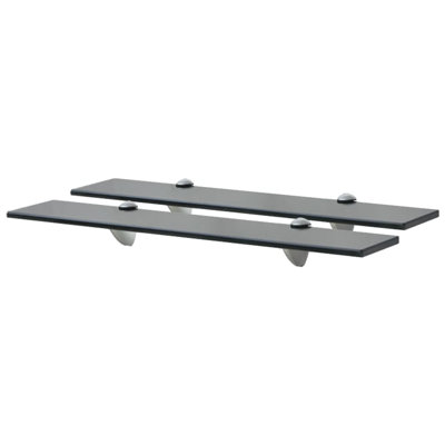2 Piece Glass Floating Shelf