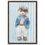 Ours en peluche Union Jack, reproduction murale encadrée par Art Remedy, cadre noir, 16 x 24-450409700-450409688
