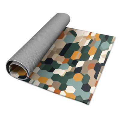 Earth Bound Pixels Indoor And Outdoor Area Rug