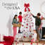 Arbre de Noël pin artificiel articulé blanc en PVC de 6 à 9 pi avec embouts de branches denses et support en métal robuste, décoration de Noël personnalisable pour le bureau à domicile et la présentation hivernale