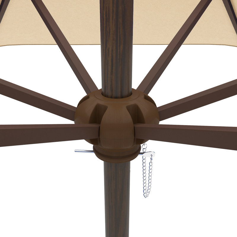 Parasol de marché Henry Street, Beige antique - polyester