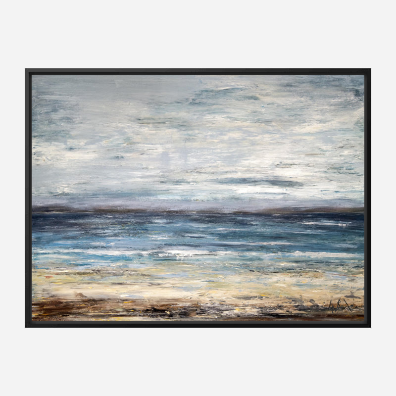 Gray Skies - Artist Enhanced Canvas Print, Black Framed Canvas, 24" H x 30" W x 1.75" D