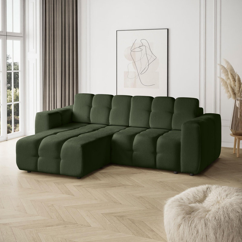 Bradd 4 Seater Sofa Bed, Green