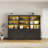 71"H X 70.8"W Book Cabinet Storage Bookcase with USB & Type-C Charging Ports and LED Lights (3A)-101737543