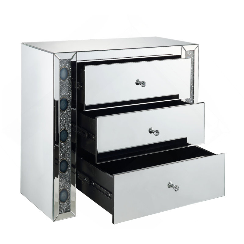 Table de bout, table de chevet avec 3 tiroirs, H 32 po x l 16 po x P 35 po