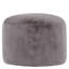 icon Milano Faux Rabbit Fur Round Footstool, Natural-1263401313