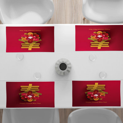 Polyester Abstract Rectangle Placemat