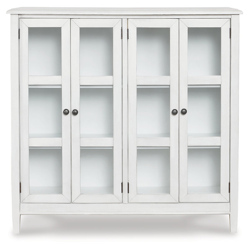 Gray Adjustable Shelving Office Accent Cabinet