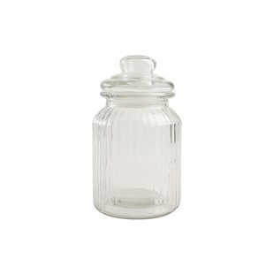 1.6L Hermetic Glass Candy Cookie Chocolate Jar Decorative Sweet Container  Lid