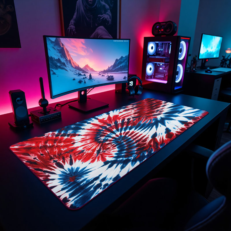 Polyester Desk Pad, 14.4x12.1