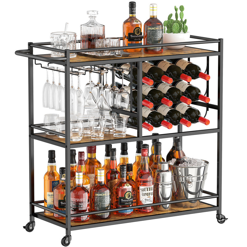 33.86cm H x 13.07cm W Utility Cart