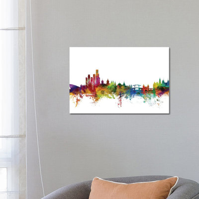 Amsterdam, The Netherlands Skyline by Michael Tompsett - Wrapped Canvas Gallery-Wrapped Canvas Giclée