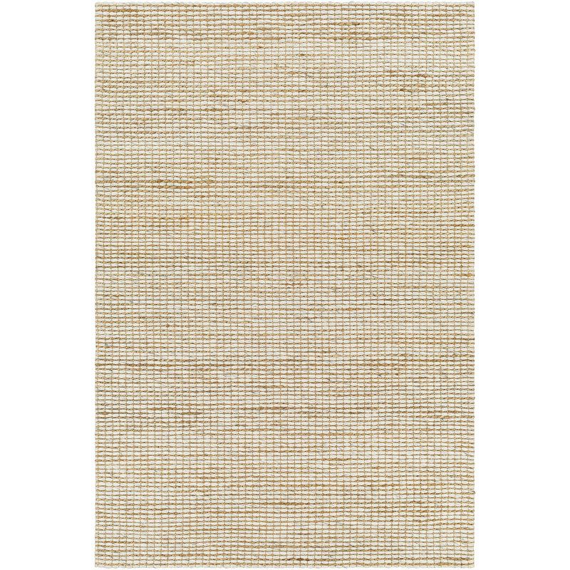 Moroccan Hand Woven Area Rug, Off-White/Tan, Rectangle 183 x 275 cm