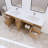 Bensley 70.5" Wall-Mounted Double Bathroom Vanity Set-1004015064