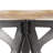 Esmond Round Solid Wood Top Metal Base Dining Table