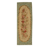 Hand-Knotted High-Quality Cream, Green, and Red Area Rug
