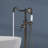 Topcraft Single Handle Floor Mounted Freestanding Tub Faucet with Handheld Shower, Oil Rubbed Bronze-51724470