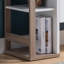 Buffet avec 4 tablettes Modernize Kitchen, blanc et taupe foncé