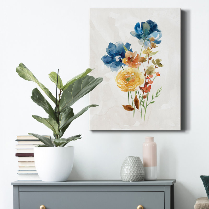 Summer Sprig I - Reproduction d'art sur toile tendue, H 20 po x l 16 po