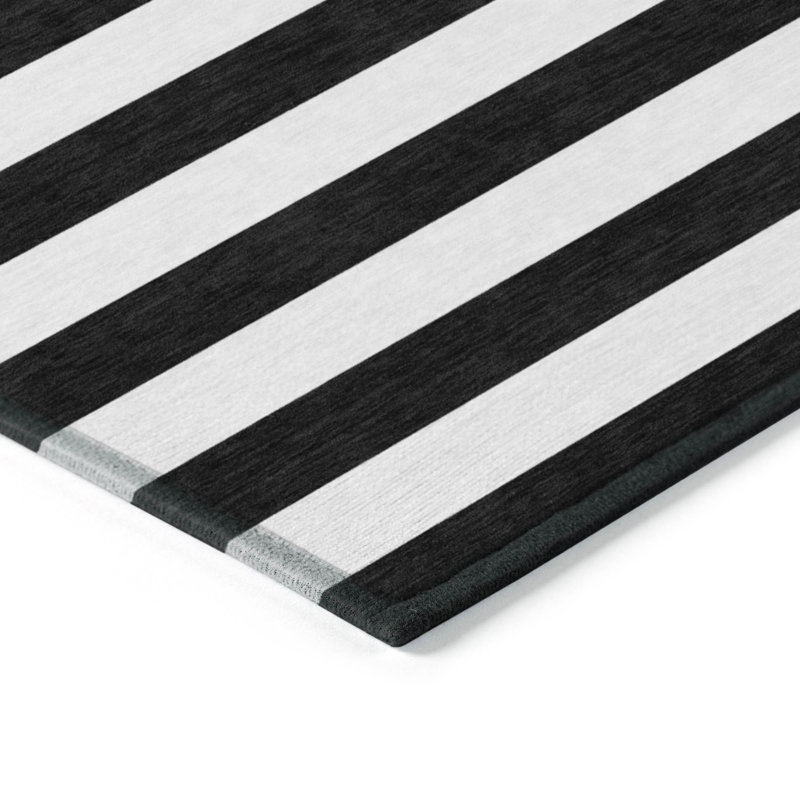 Kinslee Striped Indoor / Outdoor Rug, Runner 2'3" x 7'6"