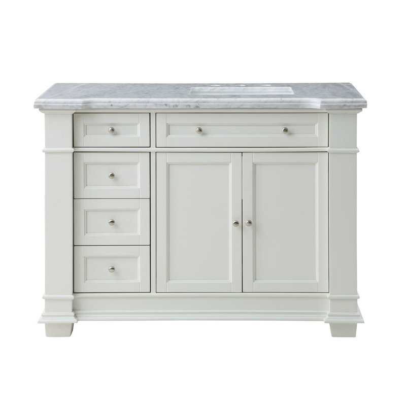 Merrimack 48" W x 22.5" D x 36" H Single Bathroom Vanity, White
