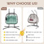 EROMMY 2 Person Swing Chair with Stand-98637108