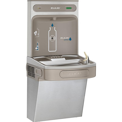 Elkay EZH2O Bottle Filling Station with Single ADA Cooler, Filtered 8 GPH Light Gray