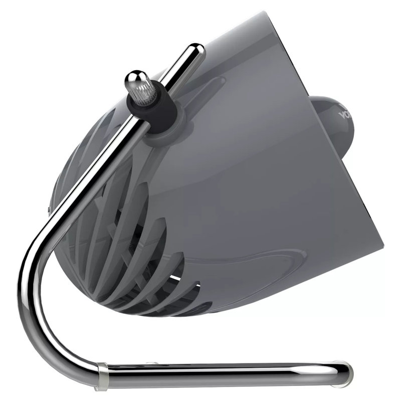 Storm Gray Oscillating Desk Fan with Three Speeds