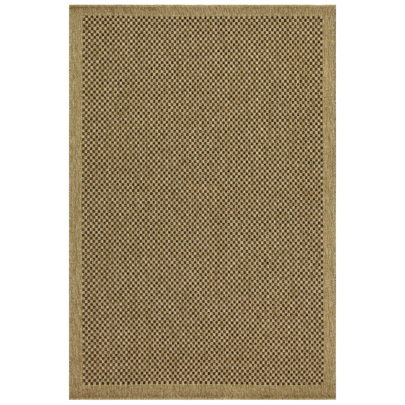 Indoor/Outdoor Area Rug, Natural/Light Brown, Rectangle 5'3" x 7'3"