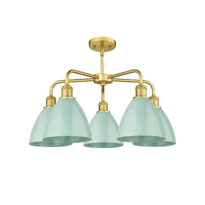 Lustre en dôme à 5 lumières Trickett