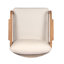 Méridienne d'extérieur en bois massif avec dossier tissé l 28 po x P 31,5 po x H 25,75 po Christopher Knight Home