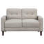 Causeuse capitonnée beige-1953897327