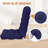 Outdoor Replacement Cushion Set  4.7" Thick High Back Seat / Back Cushions with Ties, Buckle (Set of 2)-2085944032