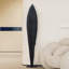 Objet décoratif noir en bois massif + fer