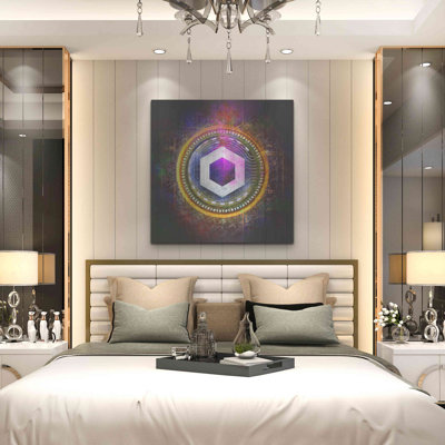 Orren Ellis 'Chainlink Crypto Halo' by Epic Portfolio Metal Wall Art
