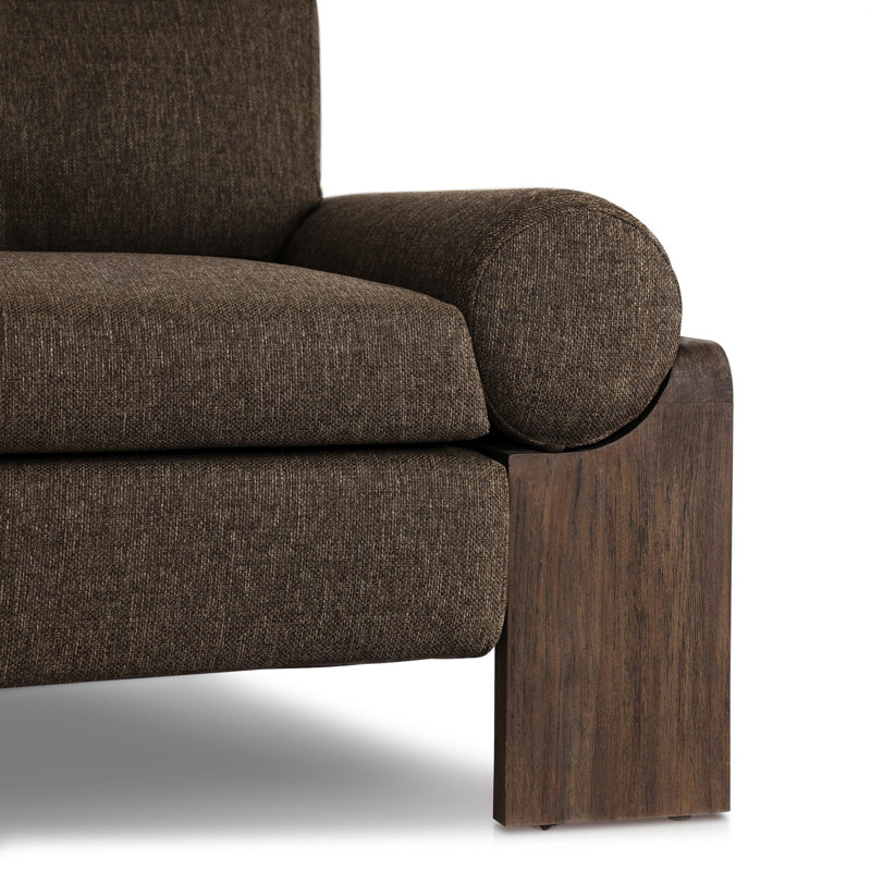 Joette Outdoor Sofa-104"-Washed Brown-FSC, Stained Saddle Brown, Ellor Brown