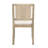 Modern Scandinavian Woven-Back Upholstered Dining Chair-120098132