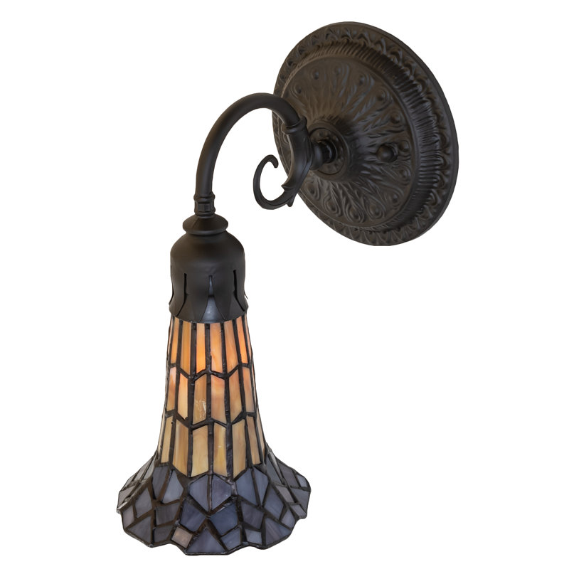 Gazon 1 - Light Armed Sconce, Amber/Purple