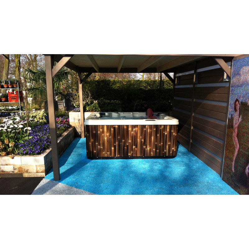 Panneau de clôture en bambou, H 48 po x l 48 po x P 2,5 po