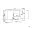 2 Door Sideboard Bergeman White