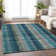 Premium Machine Washable Prisco Teal Rug